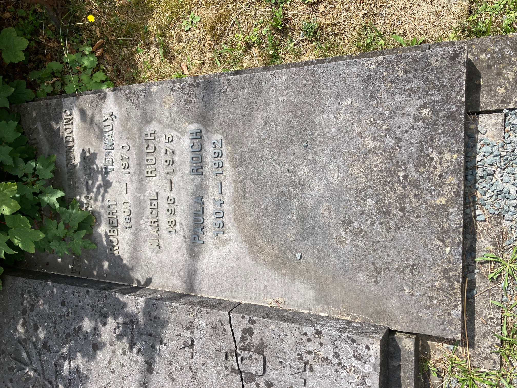 Marcel Roch (1896-1975) et Paula Roch (1904-1992) (sépulture, Couture-Saint-Germain)